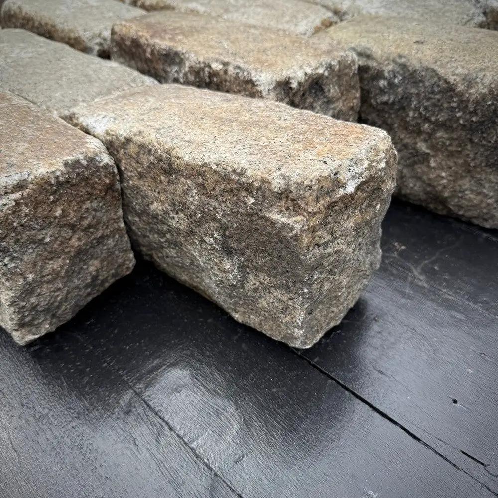 Reclaimed Granite Cobblestone - Regulation 9" x 5" x 5" by Chief Bricks