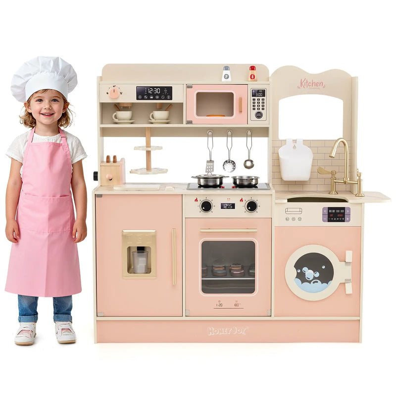 Children Pretend Toy Kitchen Playset with Light and Sound by DirectDeals