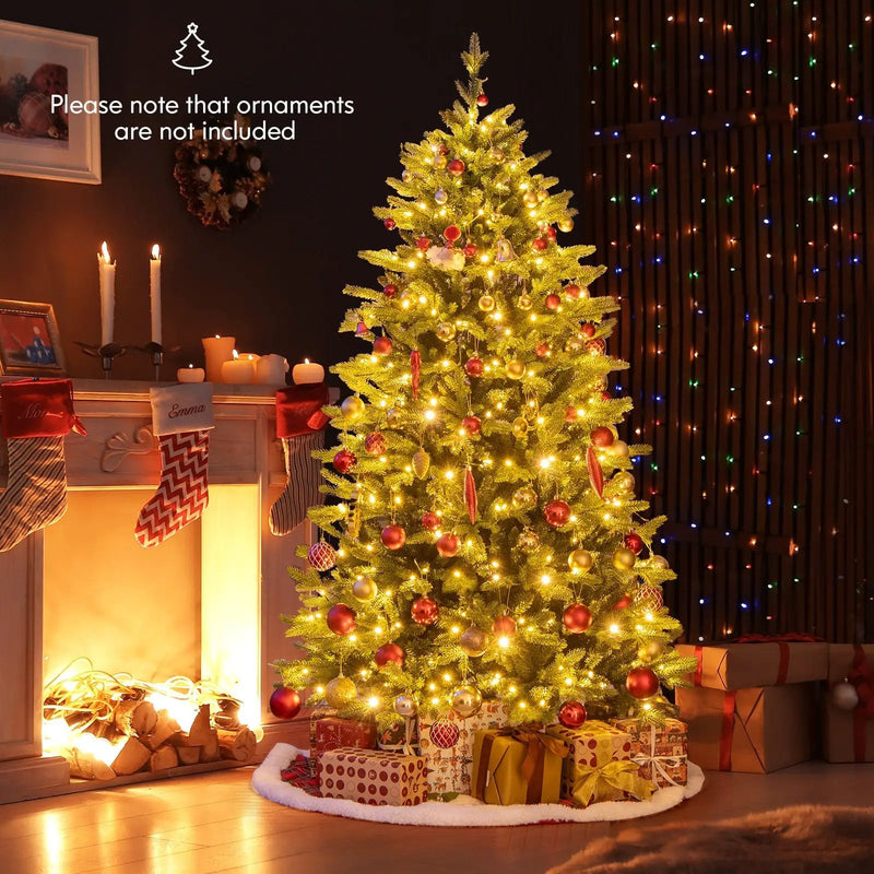 5 Feet Artificial Xmas Tree Hinged with 11 Lighting Modes and Remote Control by DirectDeals