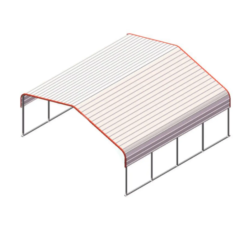 Classic Steel Carport 20'W x 20'L by Chery Industrial