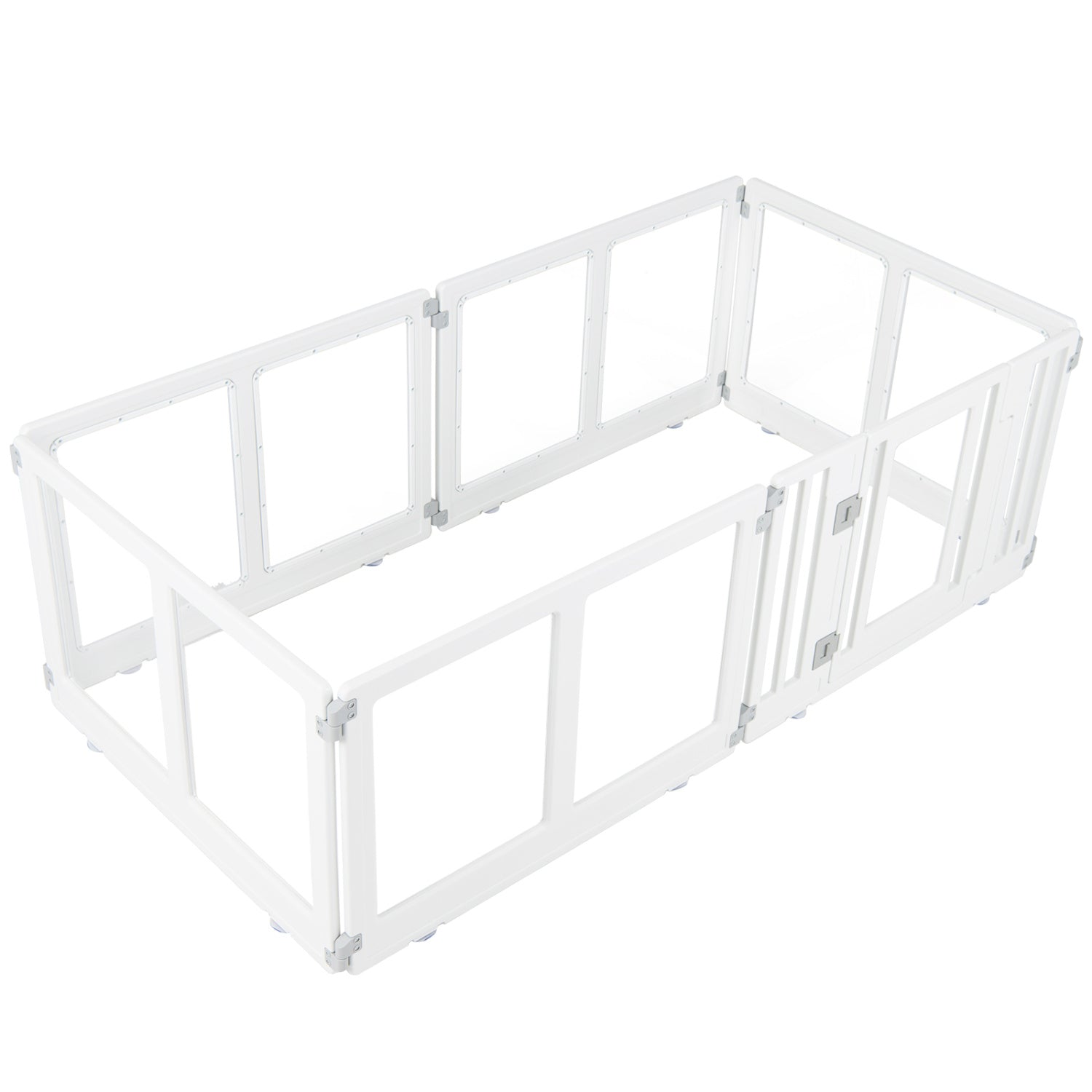 Clear Plastic Dog Playpen with Door - 8 Panel by DirectDeals