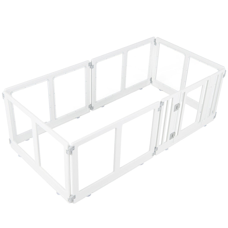 Clear Plastic Dog Playpen with Door - 8 Panel by DirectDeals