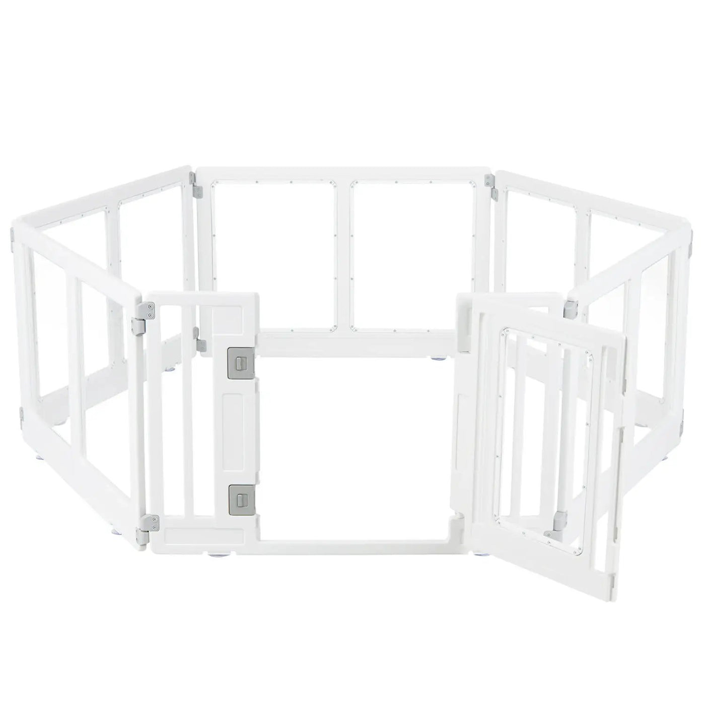Clear Plastic Dog Playpen with Door - 8 Panel by DirectDeals