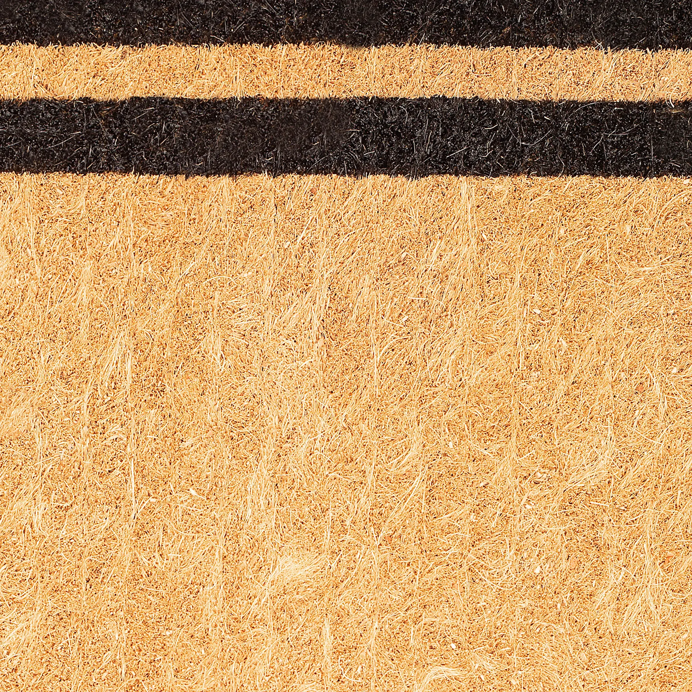 Double Black Border Coir Doormat by Fab Habitat