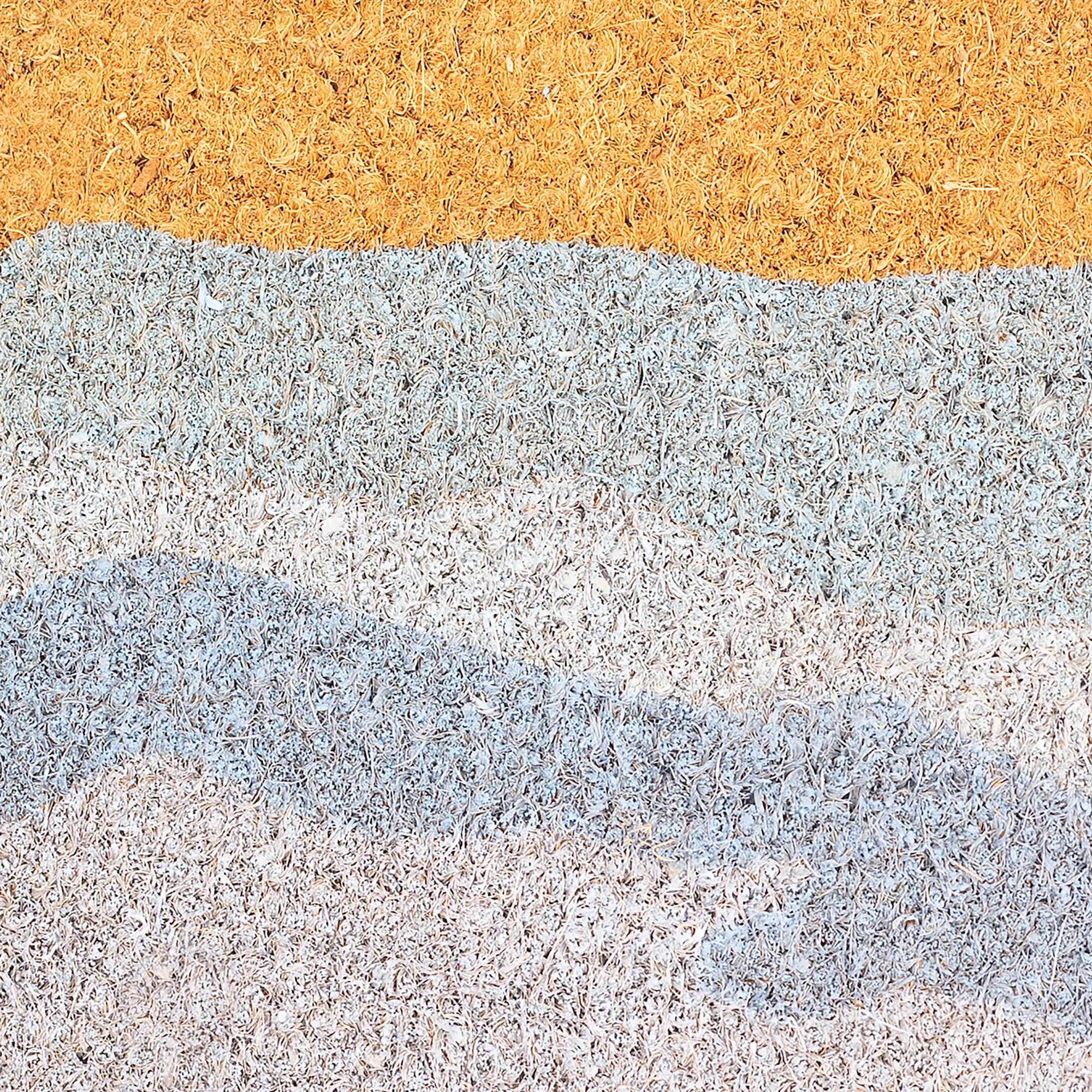 Shades of Sea - Blue Coir Doormat by Fab Habitat
