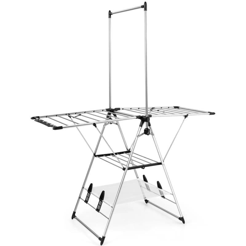 Clothes Drying Rack with 6-Level Adjustable Height by DirectDeals