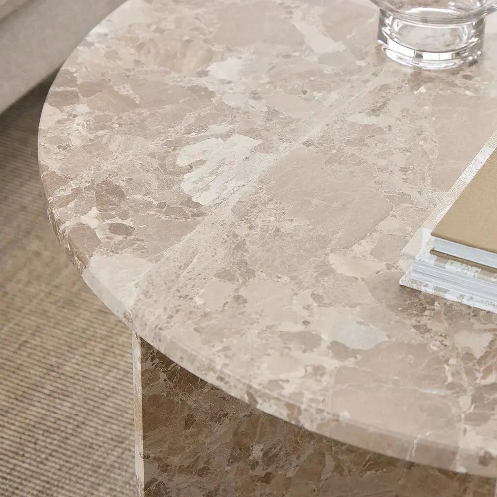 Coffee Table - Modern Marble Round by House Of Avana