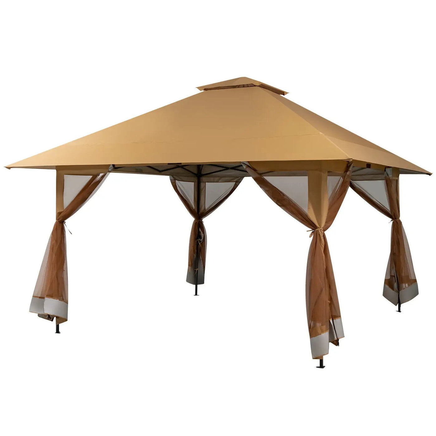13 x 13 Feet Pop-up Instant Canopy Tent with Mesh Sidewall by DirectDeals