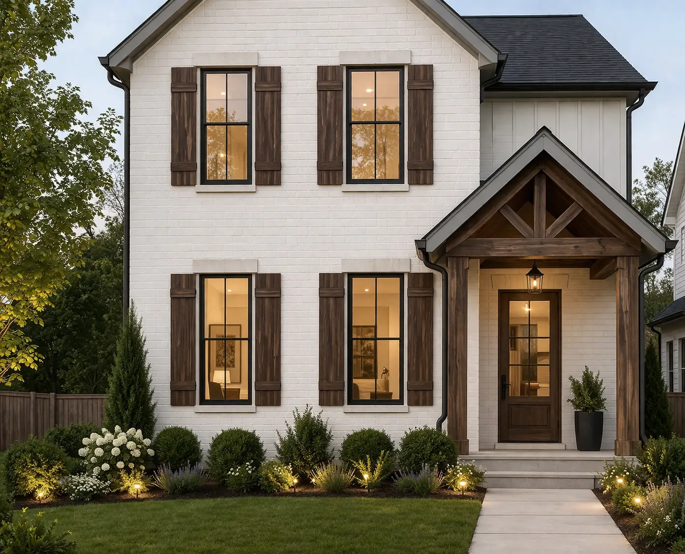 Traditional Board & Batten Exterior Wood Shutters - Cedar - Set of 2 by Dogberrycollections