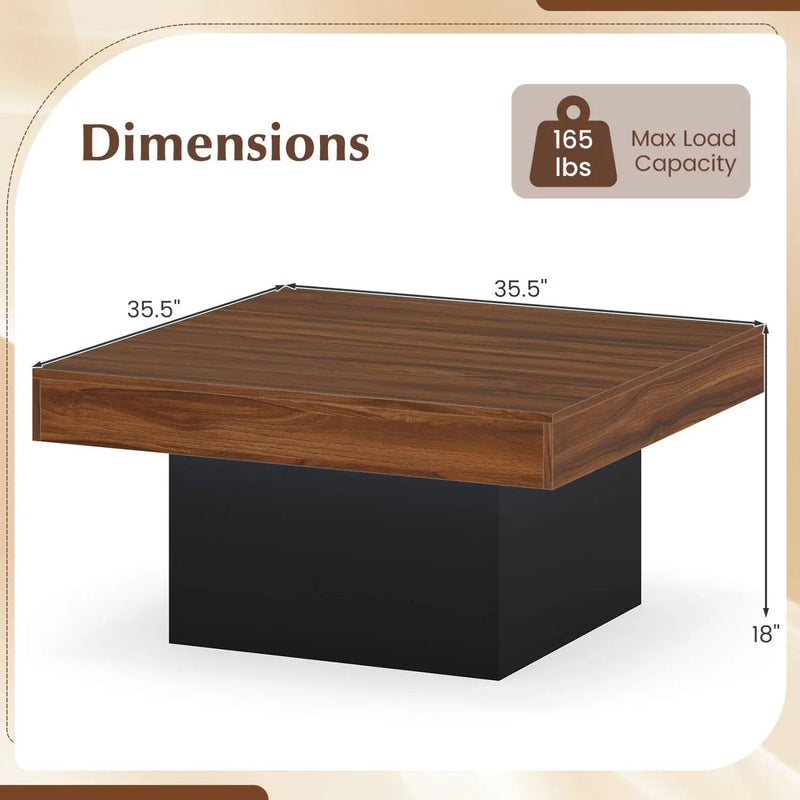Coffee Table Accent Table with LED Lights and Dynamic Modes by DirectDeals