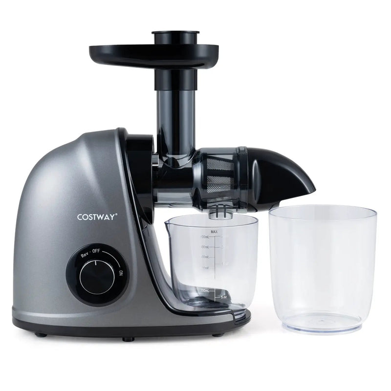 Cold Press Juicer Machine with 95% Juice Yield - Silver by DirectDeals