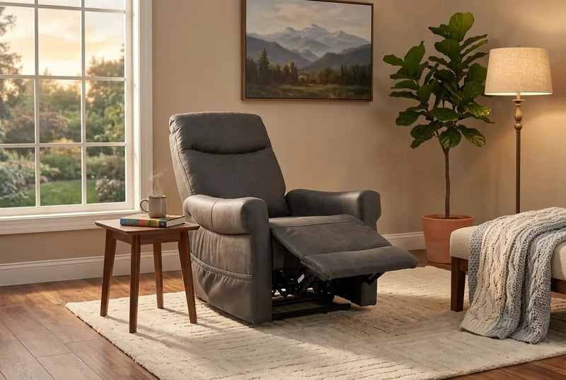 ComfortRise Granite Infinite Position Lift Chair with Power Headrest & Lumbar Support by Ornate Furniture