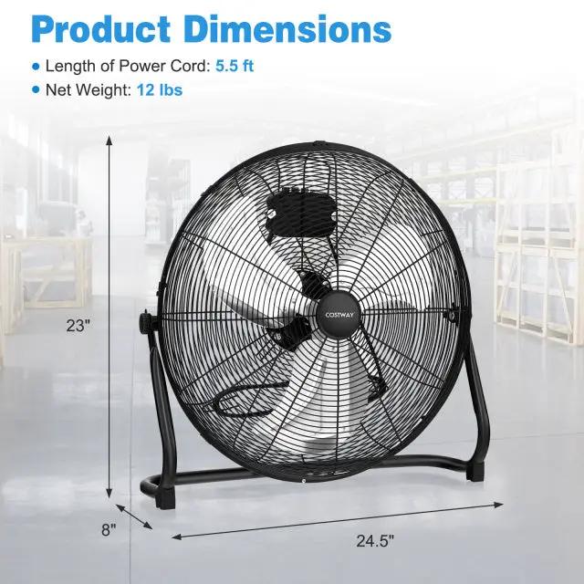 Commercial Dehumidifier and Heavy‑Duty Metal Floor Fan Combo by DirectDeals