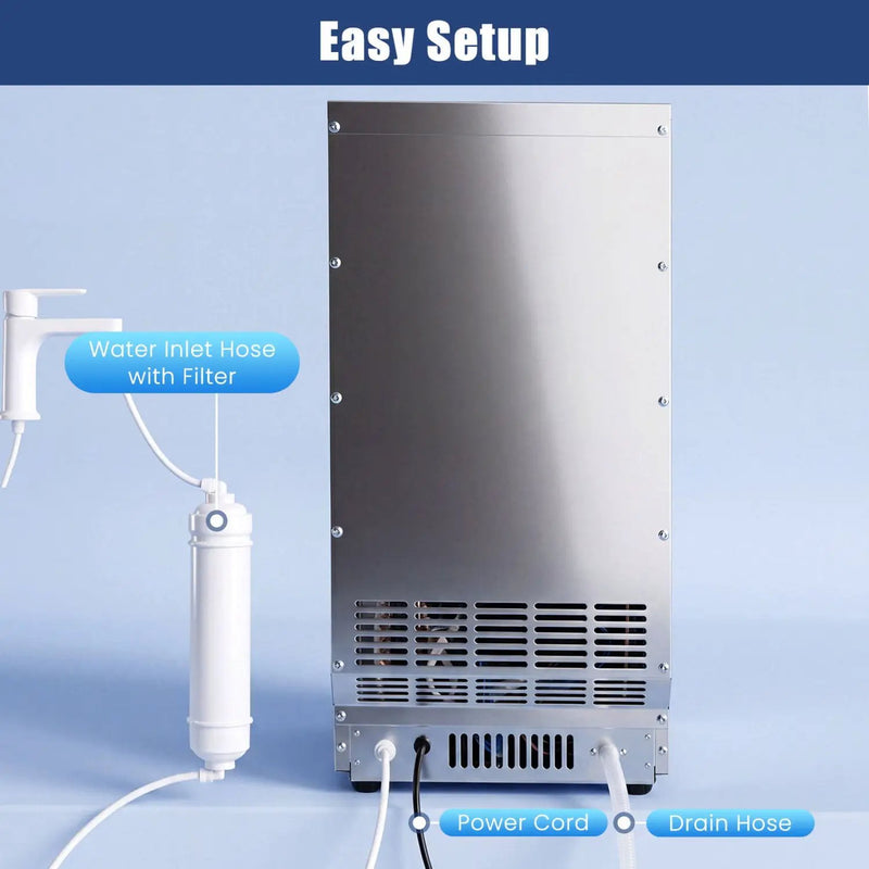 Stainless Steel Commercial Ice Maker 110 lbs/24H by DirectDeals