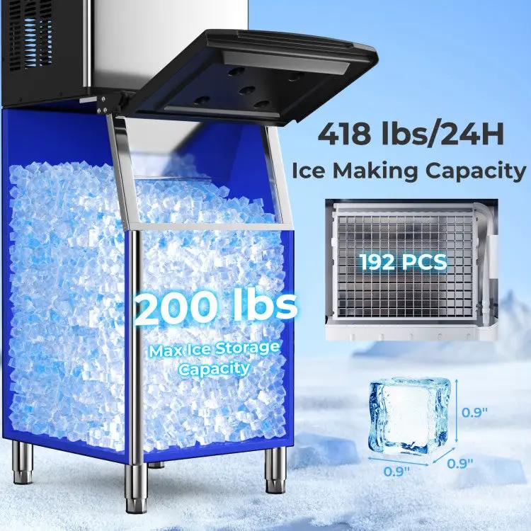 418 LBS Ice Maker with 200 LBS Bin by DirectDeals