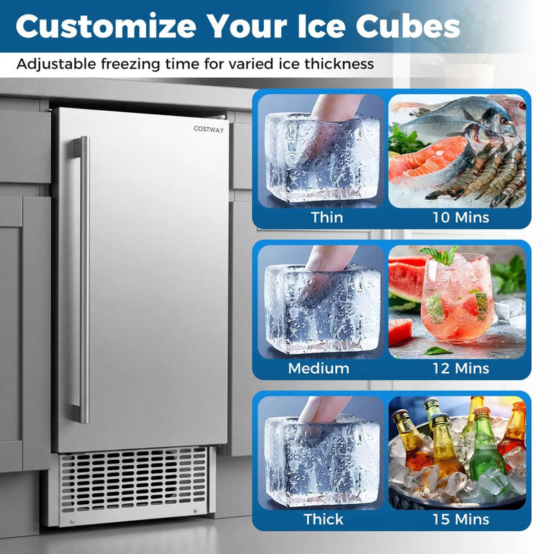 Commercial Under Counter Ice Maker 90 lbs/Day by DirectDeals
