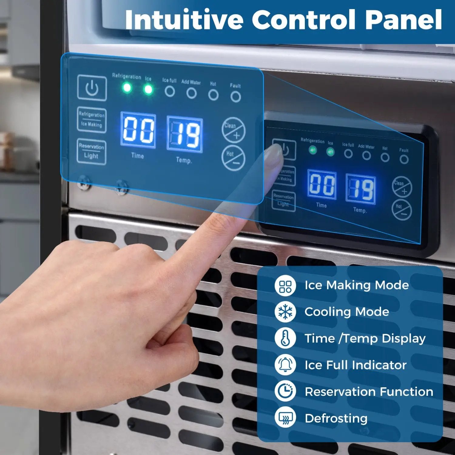 Commercial Under Counter Ice Maker 90 lbs/Day by DirectDeals