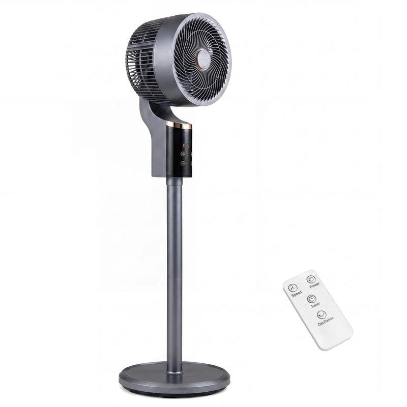 Compact Oscillating Standing Fan with 70° Oscillation and 90° Tilt for Home Office by DirectDeals