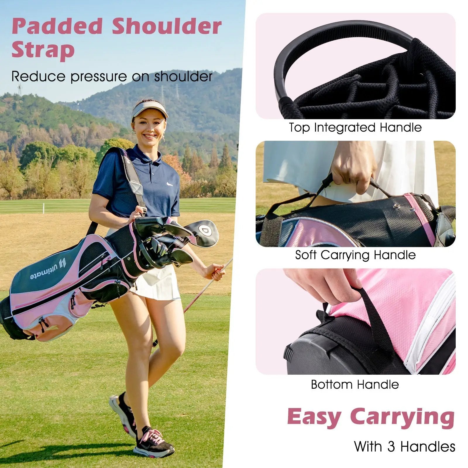 Women's Complete Golf Club Set Right Hand with Rain Hood by DirectDeals