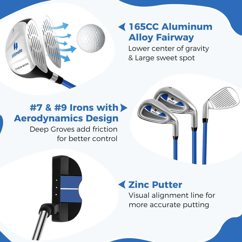 Complete Golf Club Set for Children Age 11-13 by DirectDeals