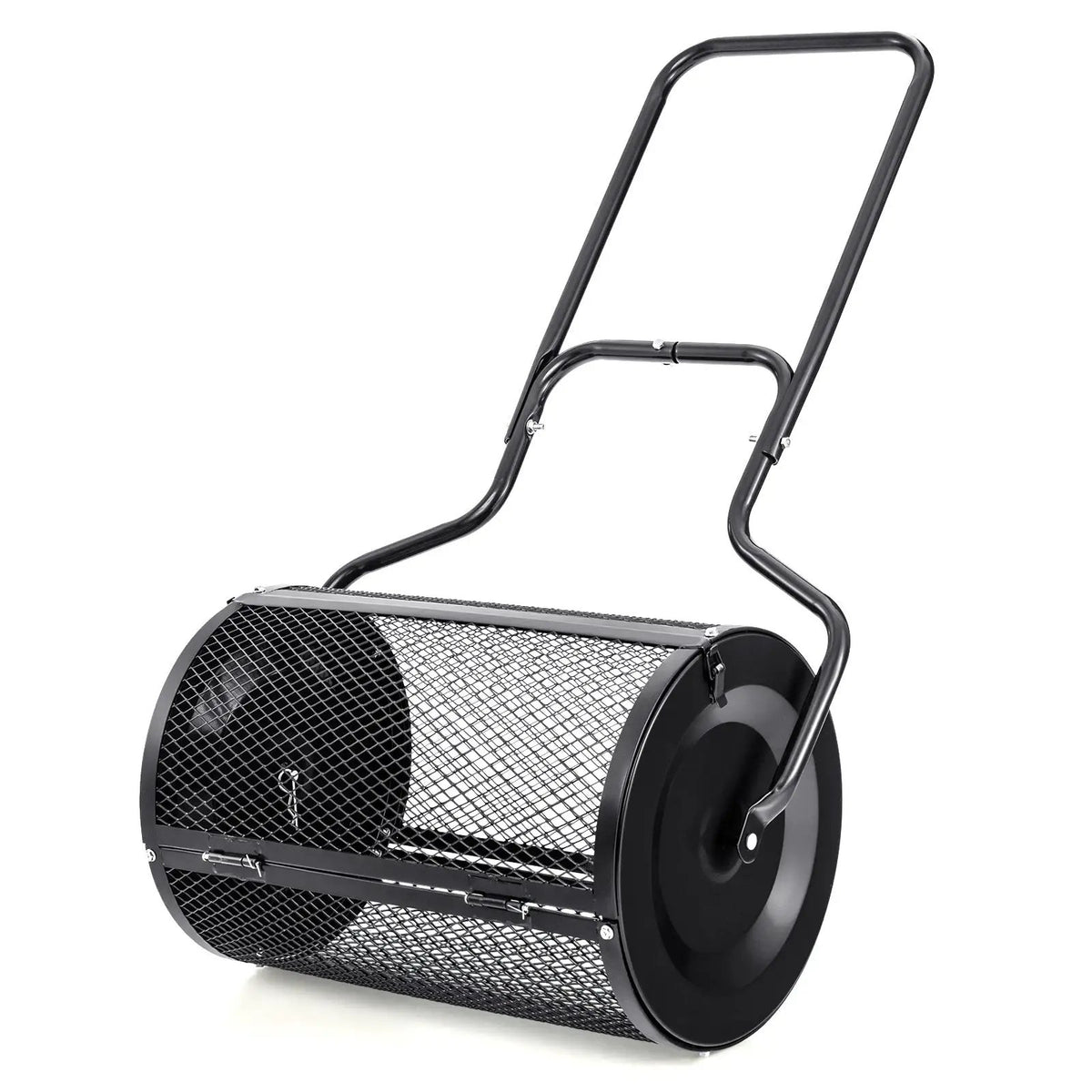 24 Inches Peat Moss Spreader with Upgrade Side Latches and U-shape Handle-Green by DirectDeals