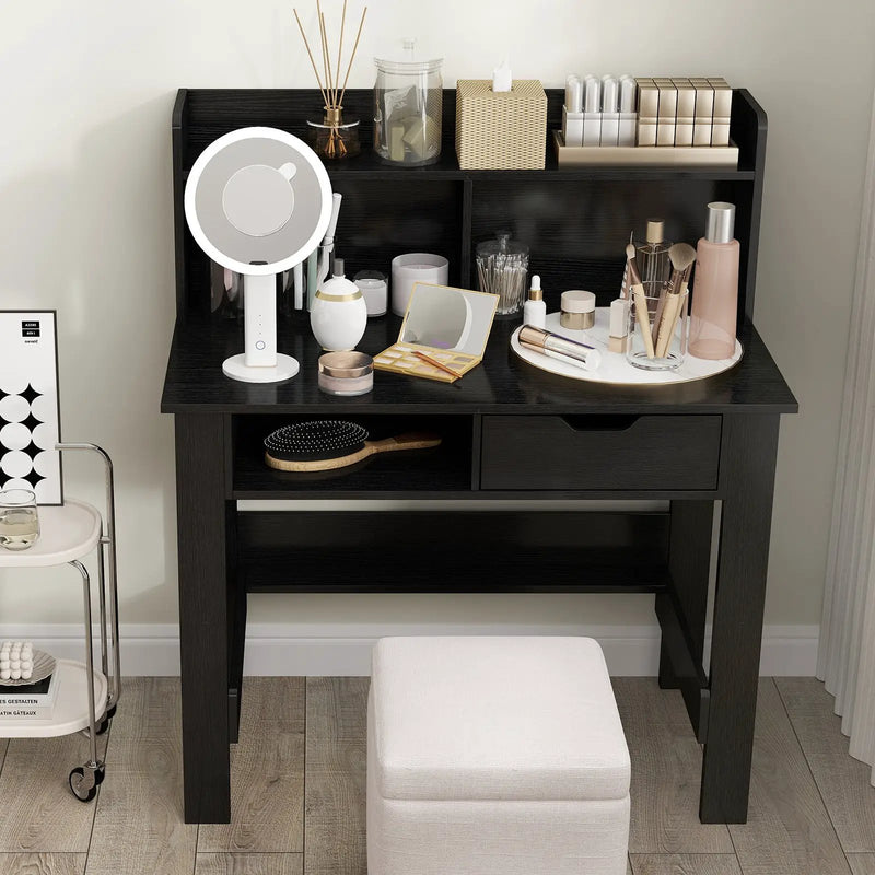 Computer Desk with Power Outlets USB Ports and Type-C-Black by DirectDeals