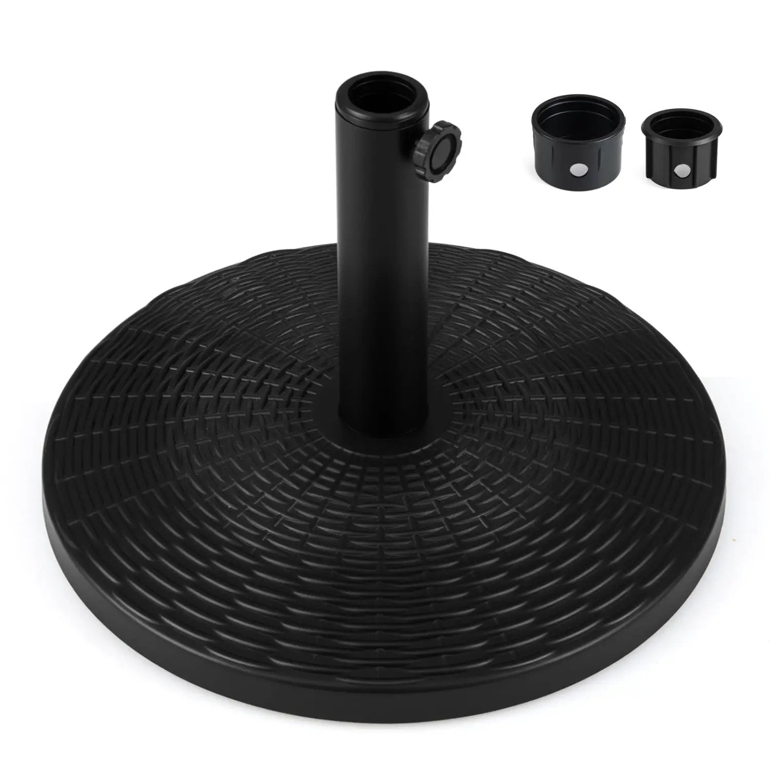 Concrete Patio Umbrella Base with Rattan Pattern for Lawn by DirectDeals
