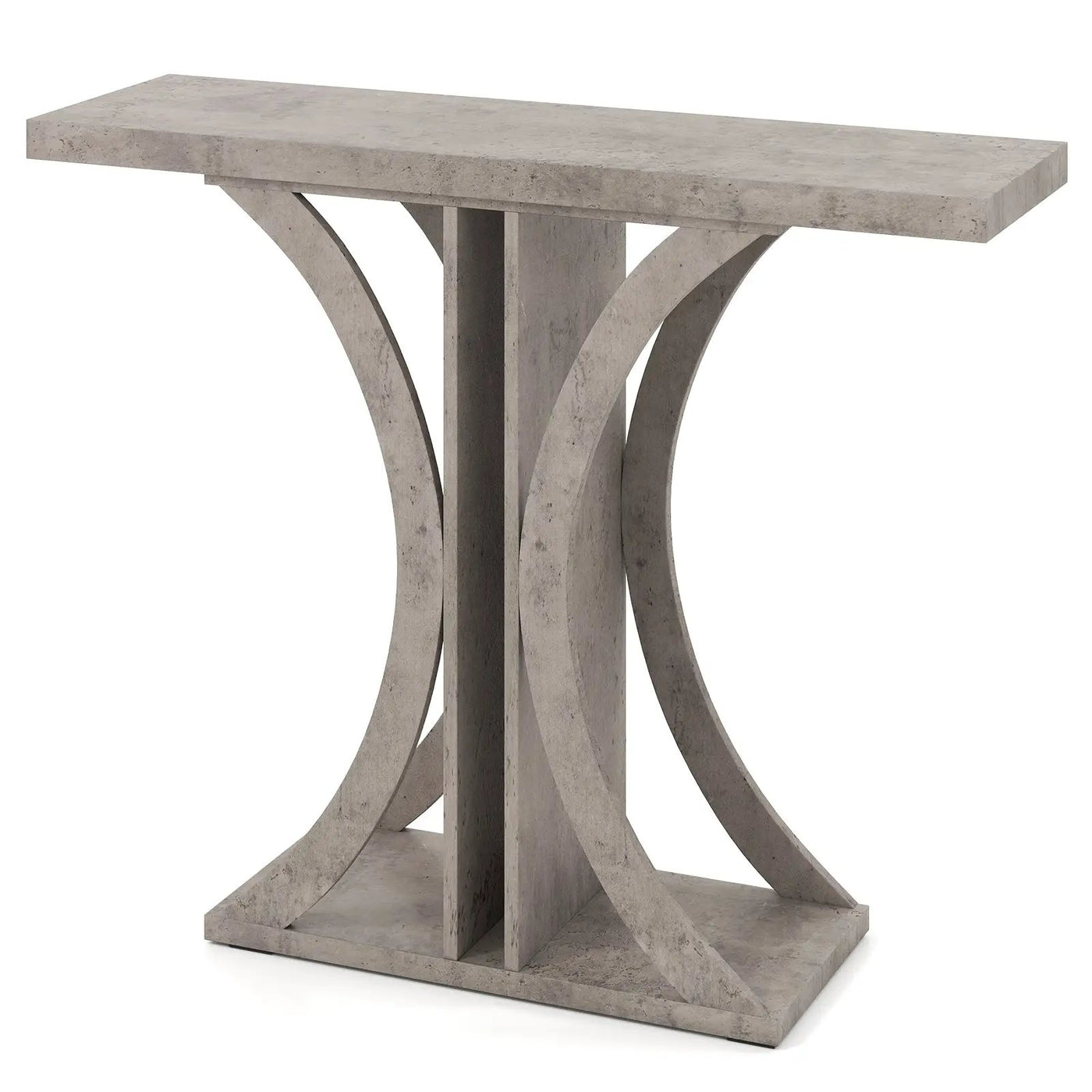 Console Table 39.5 Inch Rectangular Entryway Table with Geometric Frame by DirectDeals