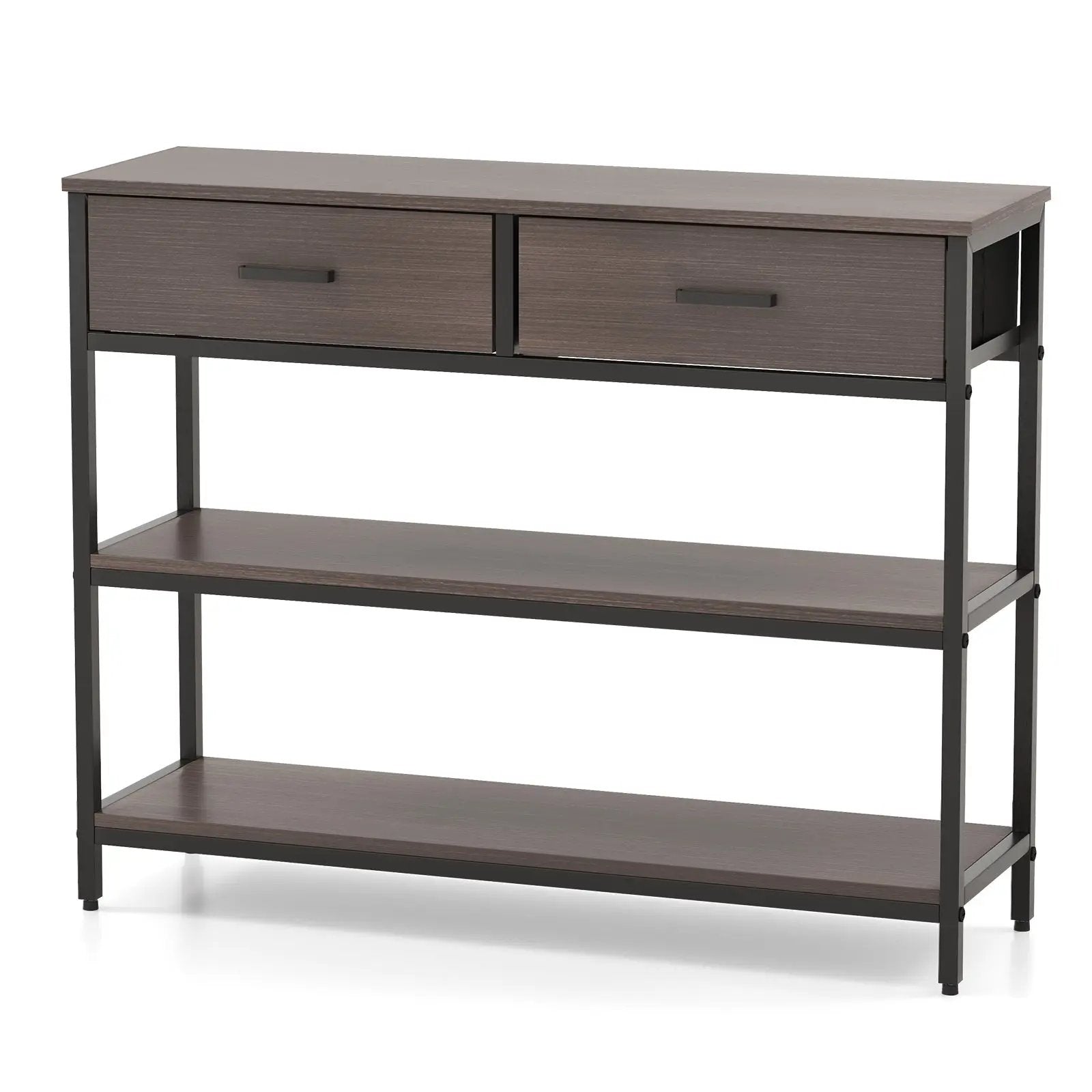 Console Table with Folding Fabric Drawers for Entryway by DirectDeals