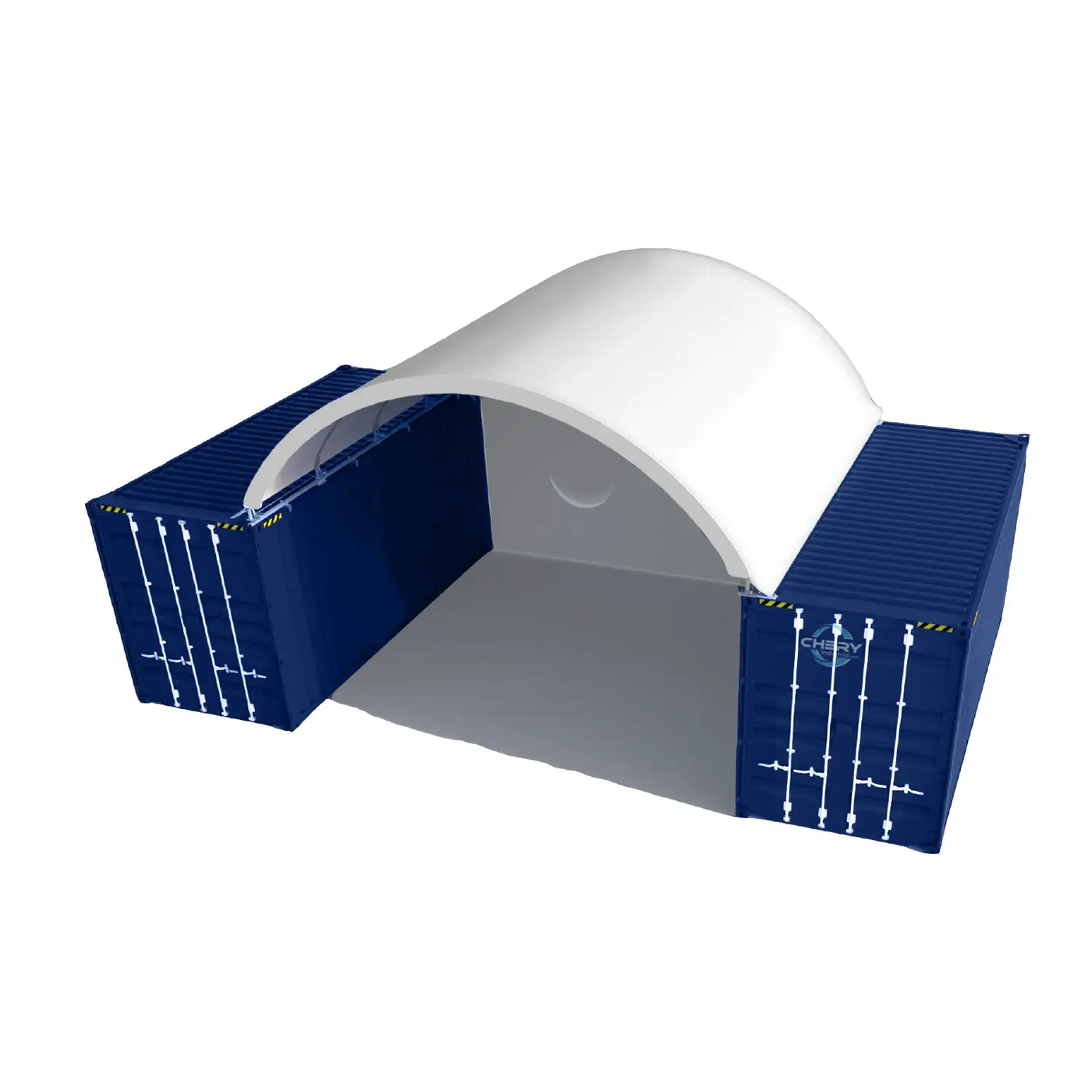 20x20 ft Container Shelter with Closed Back Panel by Chery Industrial
