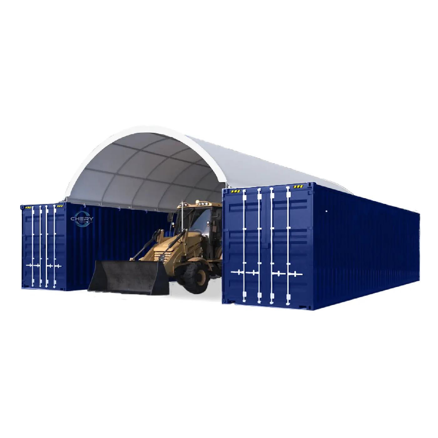 20x40 ft Container Shelter with Closed Back Panel by Chery Industrial