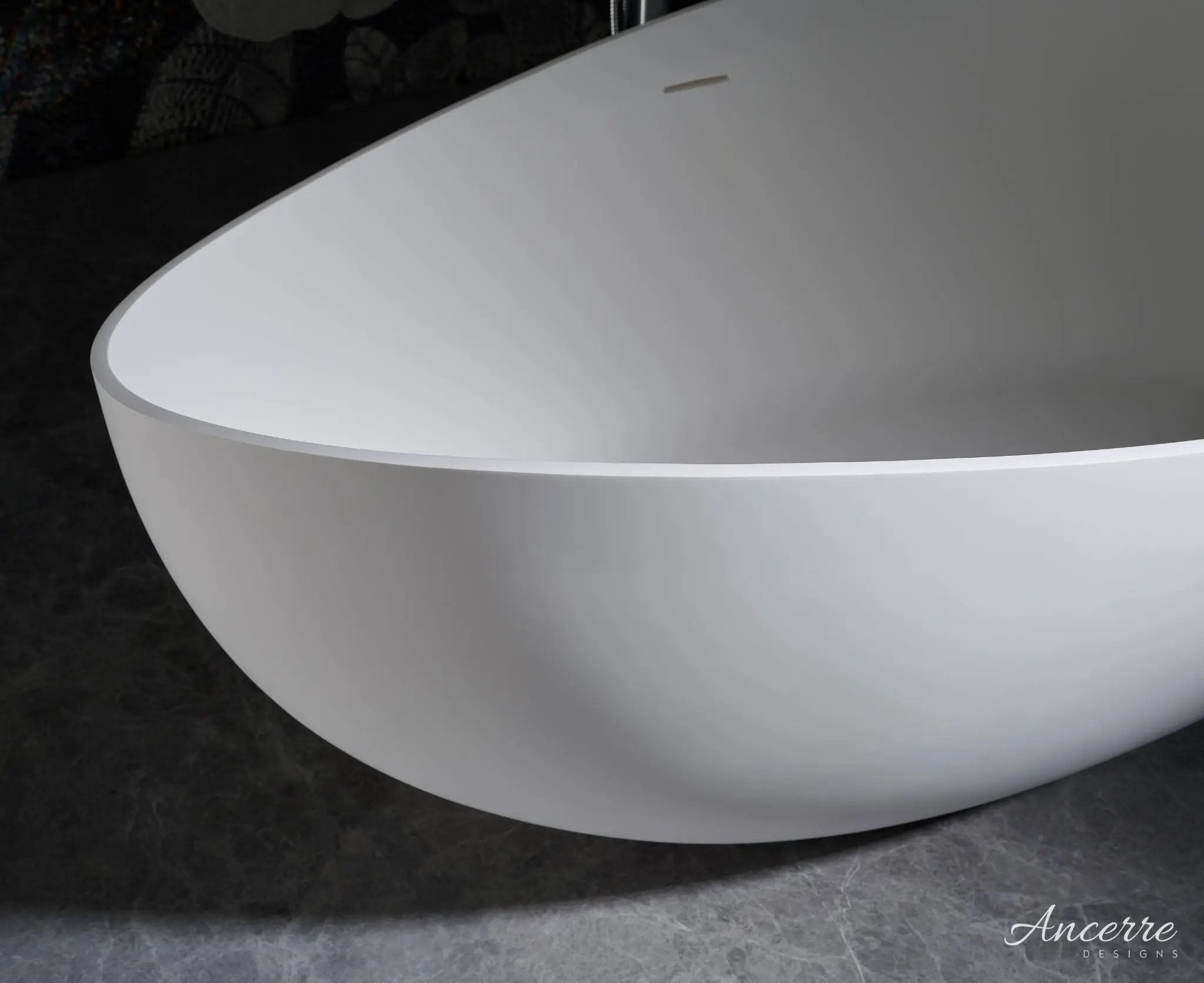 Contoure Freestanding Solid Surface Bathtub by Ancerre Designs