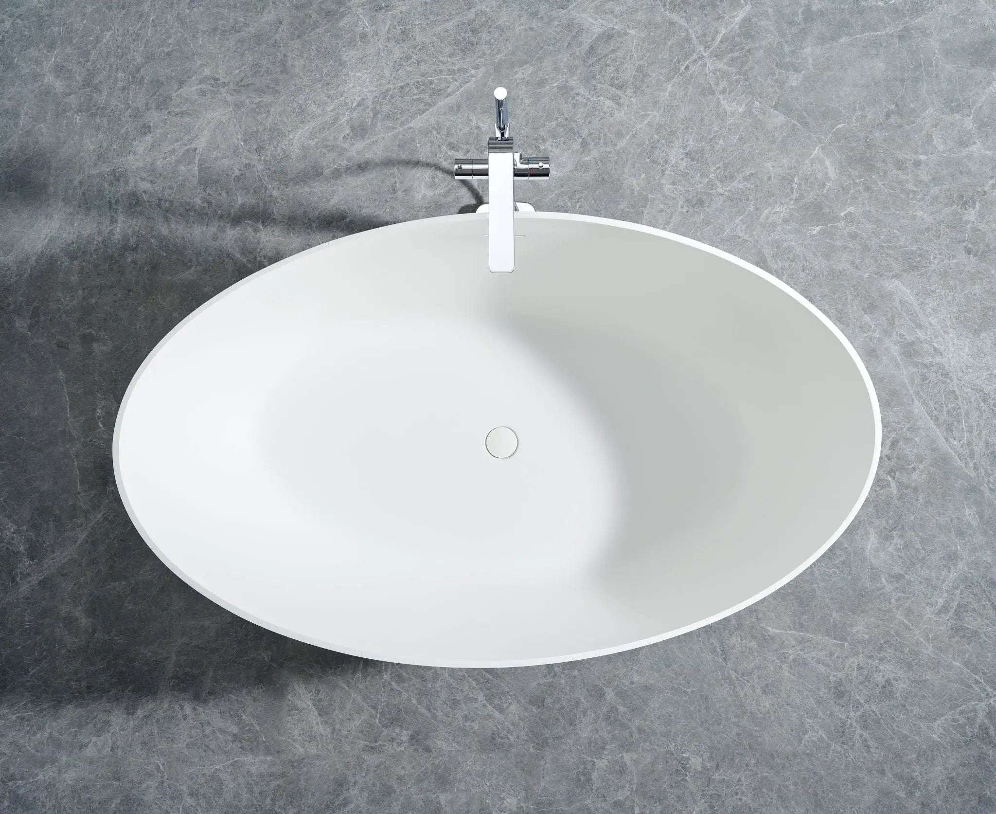 Contoure Freestanding Solid Surface Bathtub by Ancerre Designs
