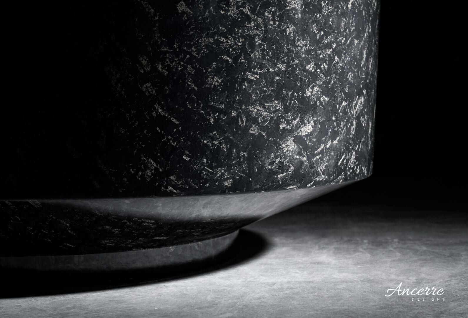 Odessa 67" Freestanding Forged Carbon Fiber Bathtub by Ancerre Designs