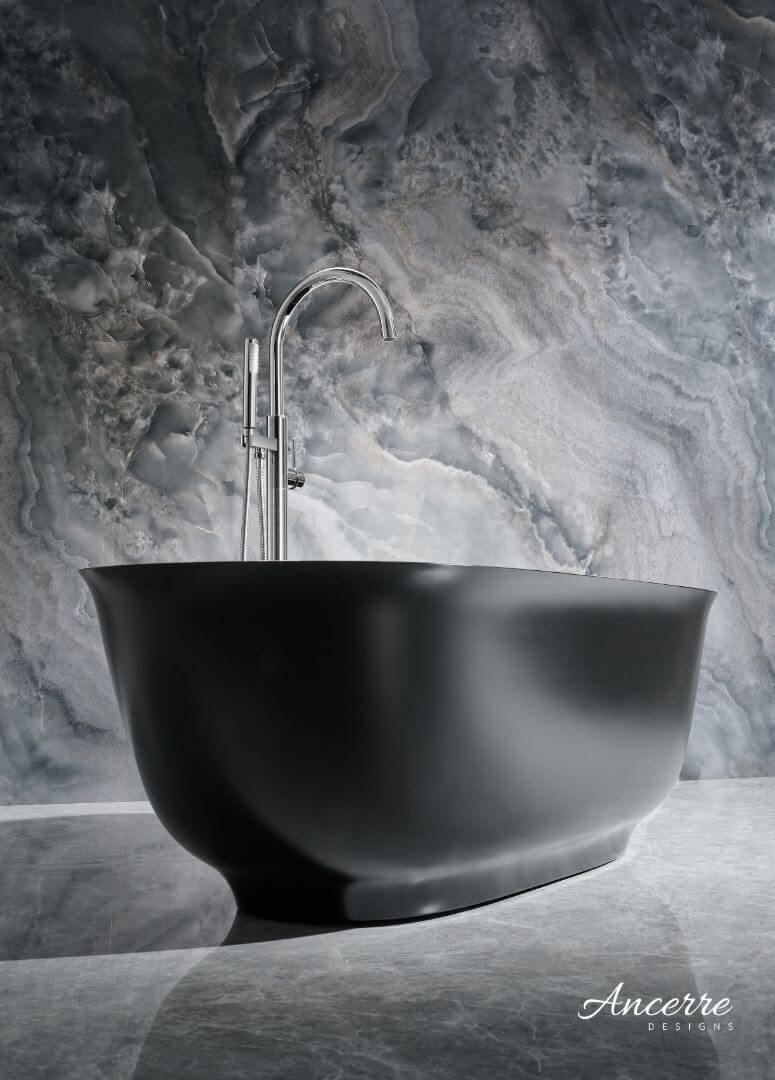 Fiore Freestanding Solid Surface Bathtub by Ancerre Designs
