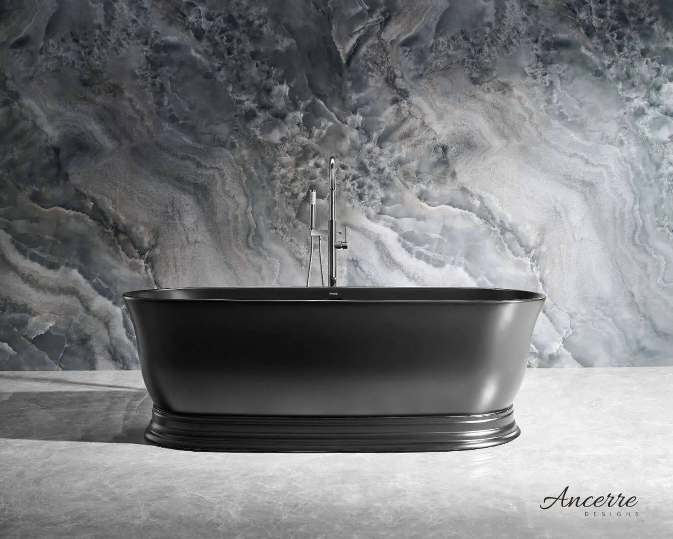 Heritage Freestanding Solid Surface Bathtub by Ancerre Designs