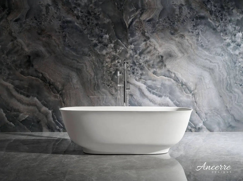 Fiore Freestanding Solid Surface Bathtub by Ancerre Designs