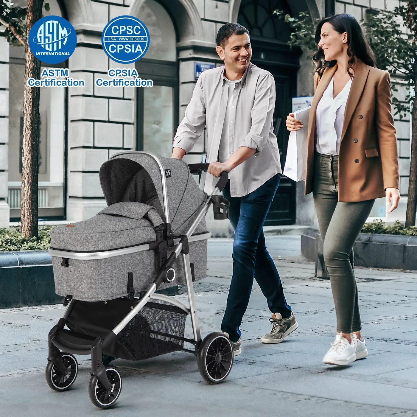 2-in-1 Convertible Baby Stroller with Reversible Seat by DirectDeals