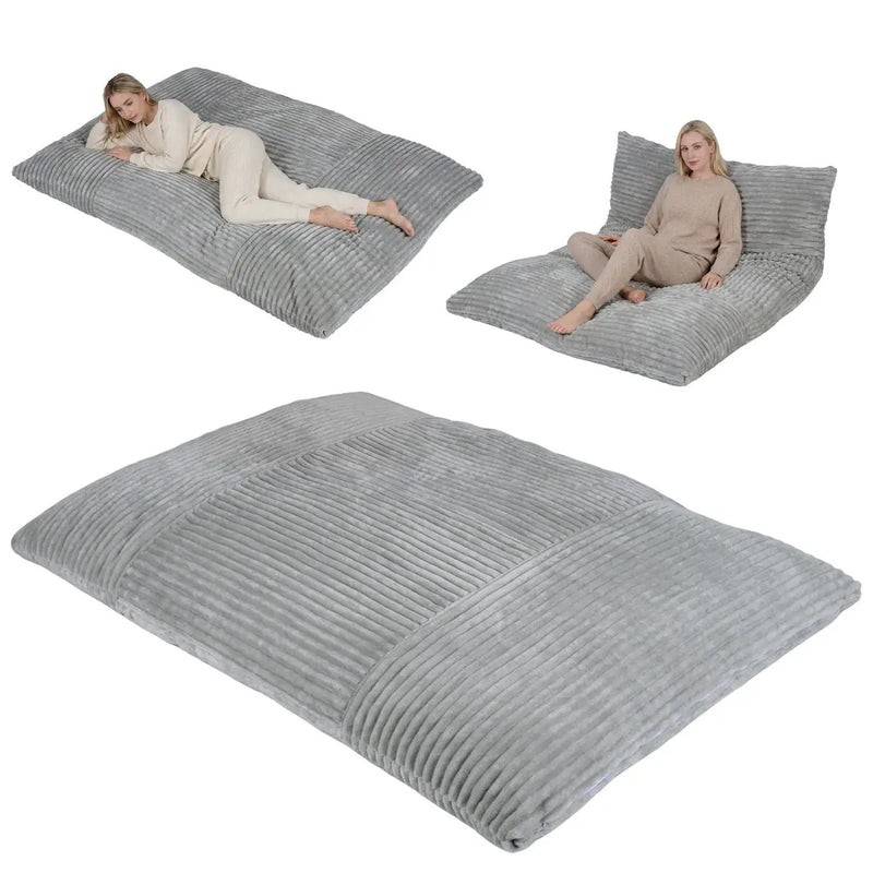 Convertible Bean Bag Floor Sofa with Washable Corduroy Cover by DirectDeals