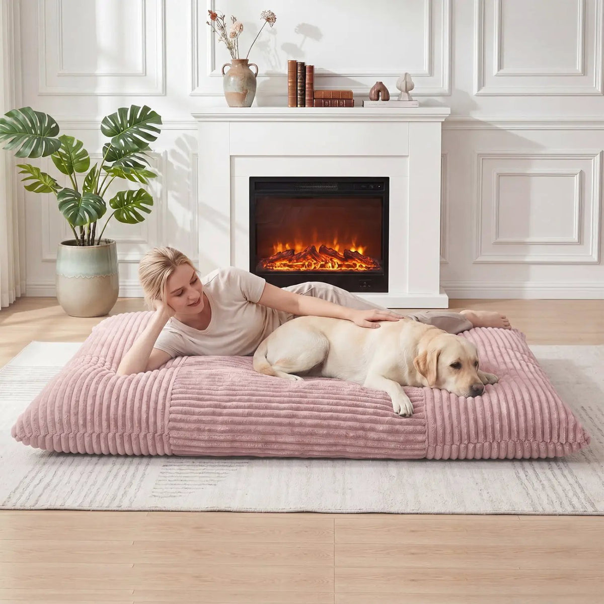 Convertible Bean Bag Floor Sofa with Washable Corduroy Cover by DirectDeals