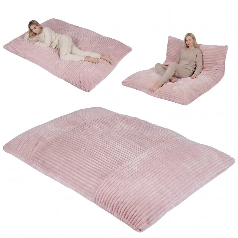 Convertible Bean Bag Floor Sofa with Washable Corduroy Cover by DirectDeals