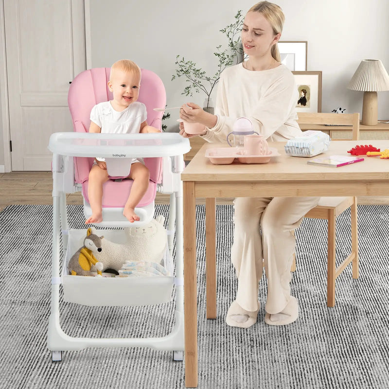 Convertible Infant Dining Chair with 5 Backrest and 3 Footrest Positions by DirectDeals