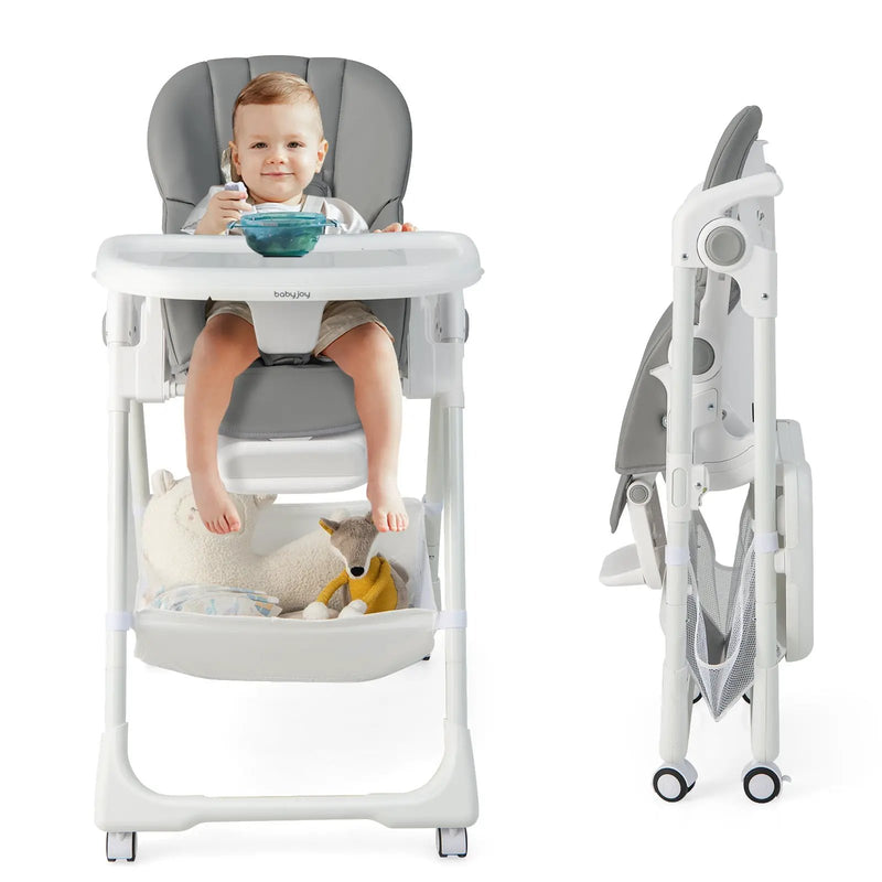 Convertible Infant Dining Chair with 5 Backrest and 3 Footrest Positions by DirectDeals