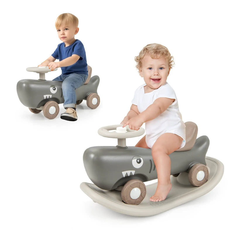 Convertible Rocking Horse and Sliding Car with Detachable Balance Board by DirectDeals