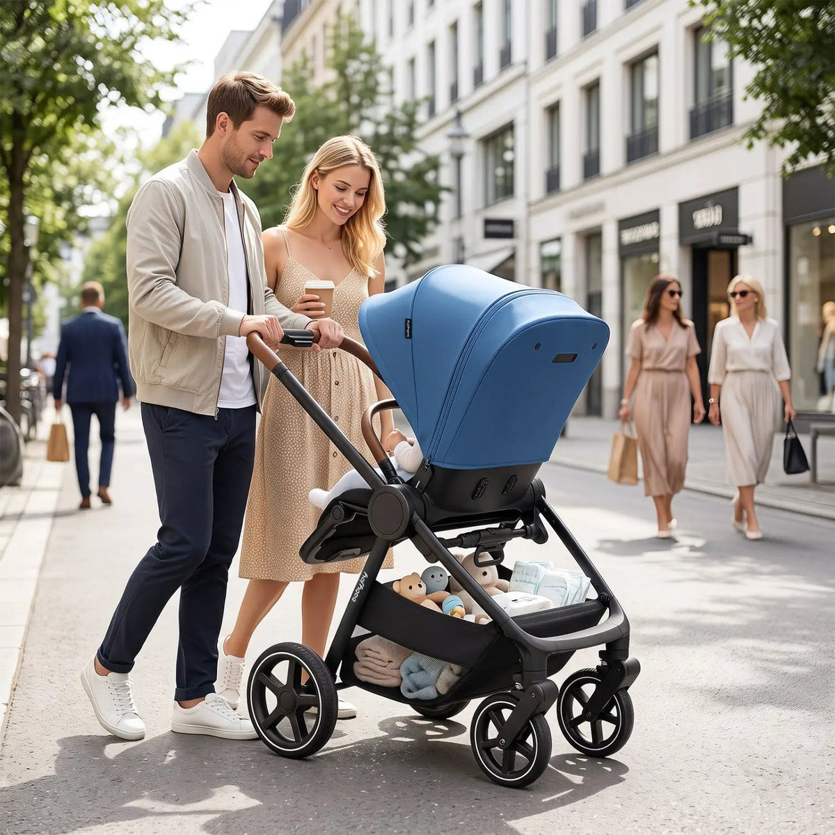 Convertible Baby Stroller with Car Seat Adapters by DirectDeals