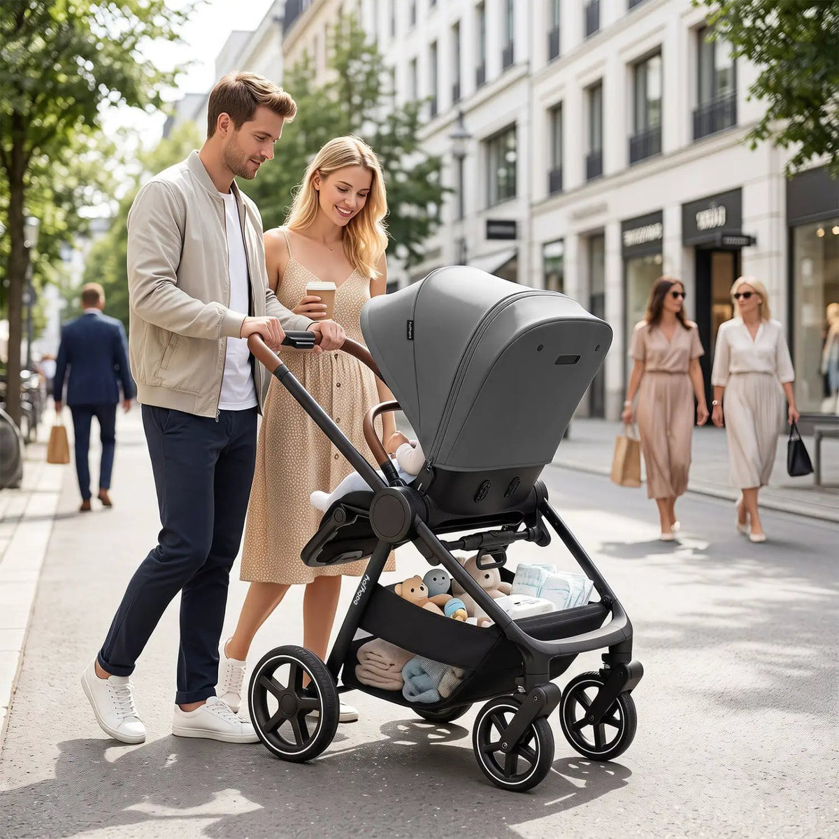 Convertible Baby Stroller with Car Seat Adapters by DirectDeals