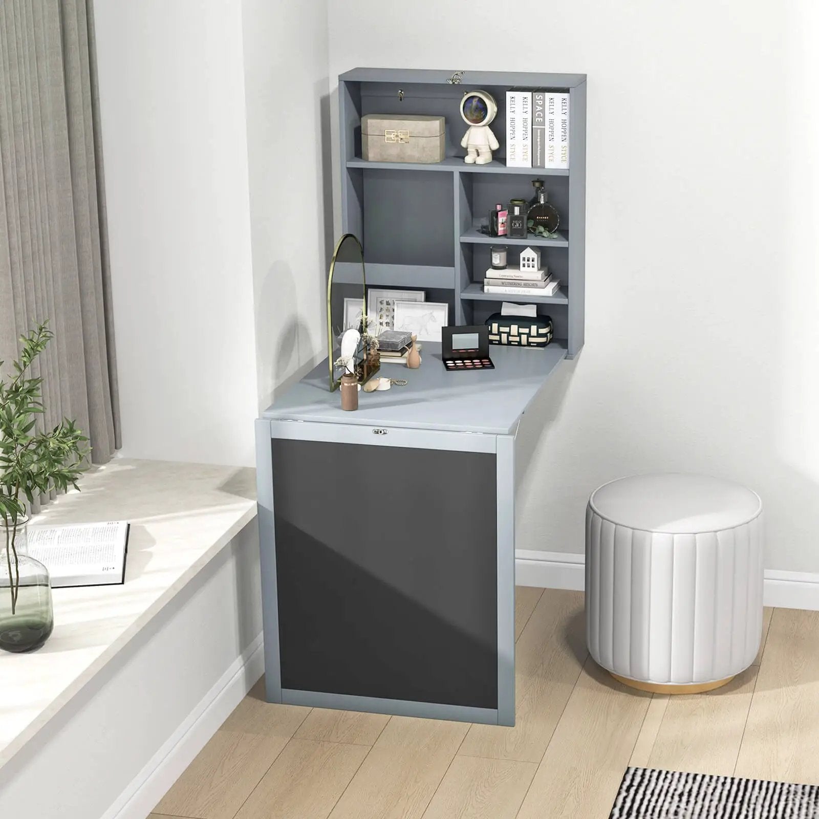 Convertible Wall Mounted Table with A Chalkboard by DirectDeals