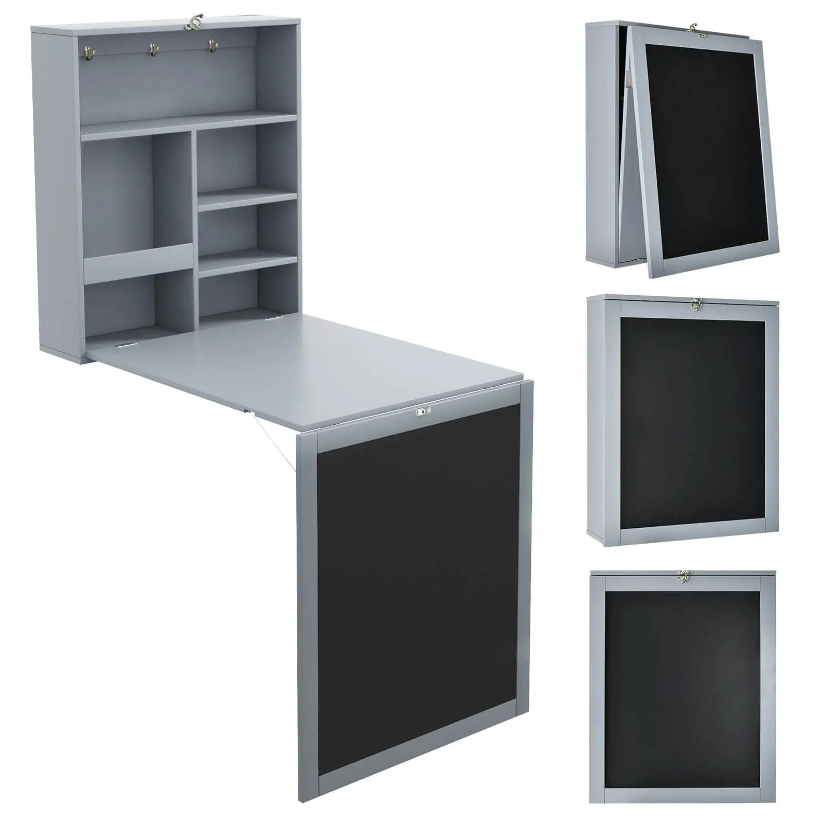 Convertible Wall Mounted Table with A Chalkboard by DirectDeals