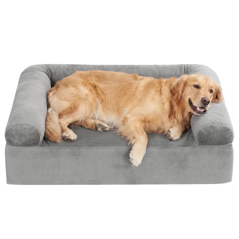 Cooling Gel Memory Foam Dog Bed for Medium Dogs with Washable Cover by DirectDeals