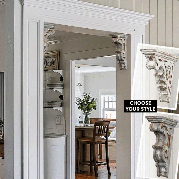 Antique Inspired Distressed Wooden Corbel, Pick Your Style by Decor Steals